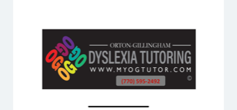 Gwinnett Business Georgia Orton-Gillingham Tutoring for Dyslexia in Dacula GA